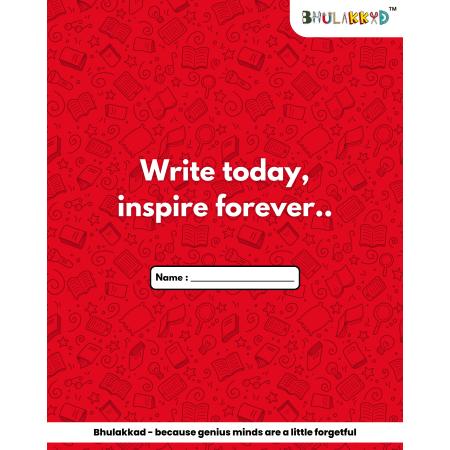 Bhulakkad Color Coded English Copy – Red Cover | 140 Pages | 60 GSM Premium Paper | Softbound
