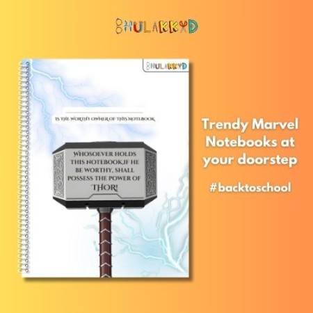 Mjolnir Spiral Journal – Marvel Thor Themed Notebook | Bhulakkad