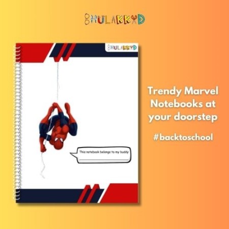 Spiderman A4 Spiral Notebook – Marvel Edition for All Ages | Bhulakkad