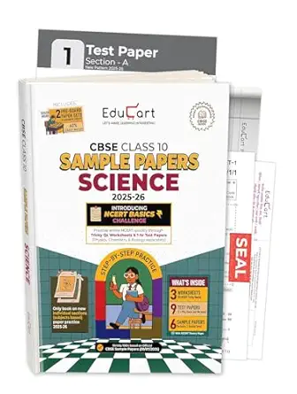 Educart Science Sample Paper Class 10 (CBSE) – Latest Exam Pattern with SolutionsEducart Sample Paper class X