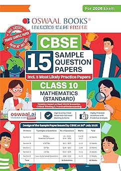 Oswal Mathematics Standard Sample Paper Class 10 – CBSE Board Exam Preparation
