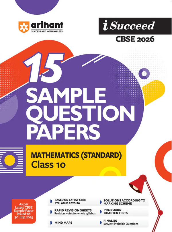 Arihant Mathematics Standard Sample Paper Class 10 – CBSE Board Exam Preparation