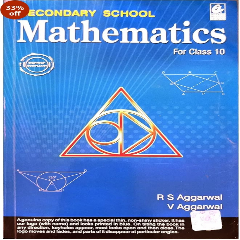 RS Aggarwal Class 10 Mathematics | CBSE Class X Maths Book