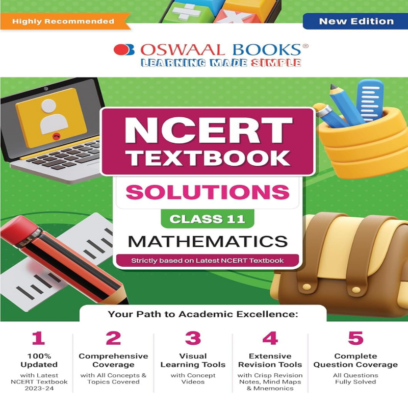 Oswaal NCERT Textbook Solutions Mathematics Class 11 | CBSE Exam Guide with Mind Maps & Mock Papers