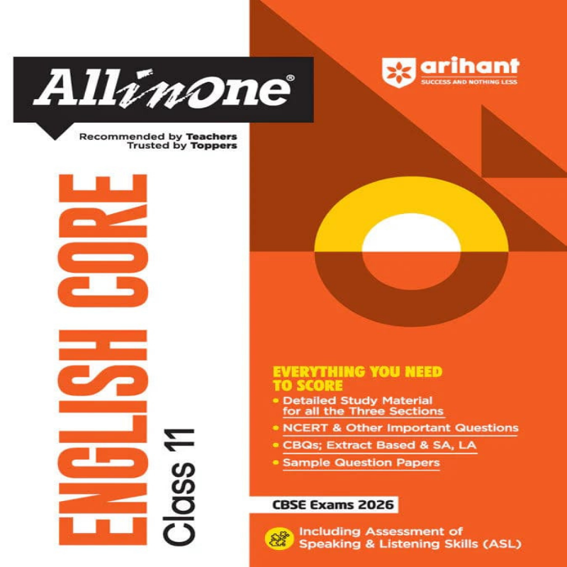 CBSE All-in-One English Core Class 11 | NCERT-Based Guide with CBQs, Sample Papers & ASL Practice