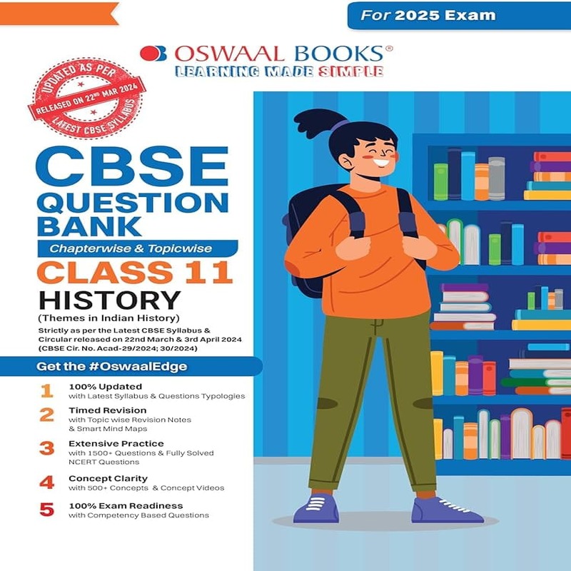 Oswaal CBSE Question Bank Class 11 History | Chapterwise & Topicwise Solved Papers | Latest Exam Pattern