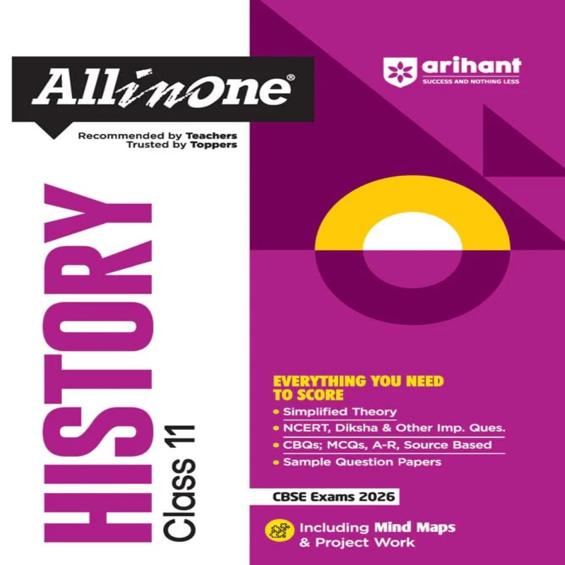 Arihant All in One Class 11 History | Complete Study Guide with Theory, MCQs & CBSE Questions