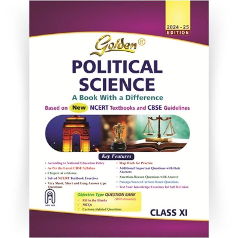 Golden Guide Class 11 Political Science | CBSE Chapterwise Question Answers & Study Guide (Latest Edition)