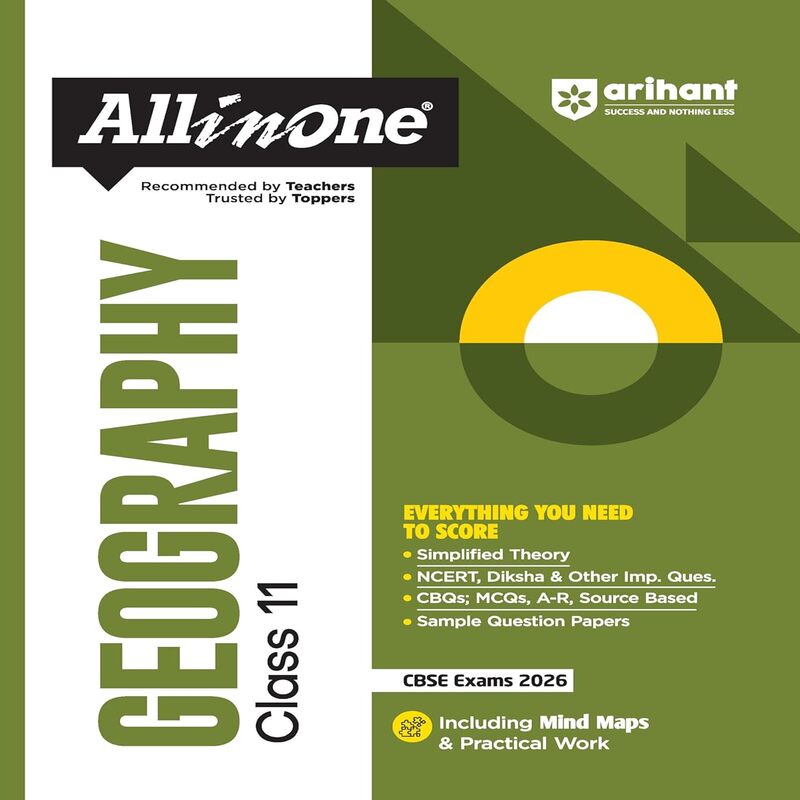 All in One Class 11 Geography Book by Arihant | CBSE Complete Guide | Latest Edition |