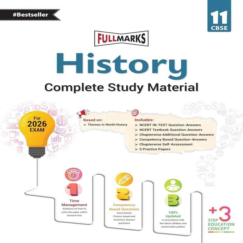 Full Marks Class 11 History Complete Study Material | NCERT Themes in World History Guide with Summary, Solved Q&A & Practice Papers