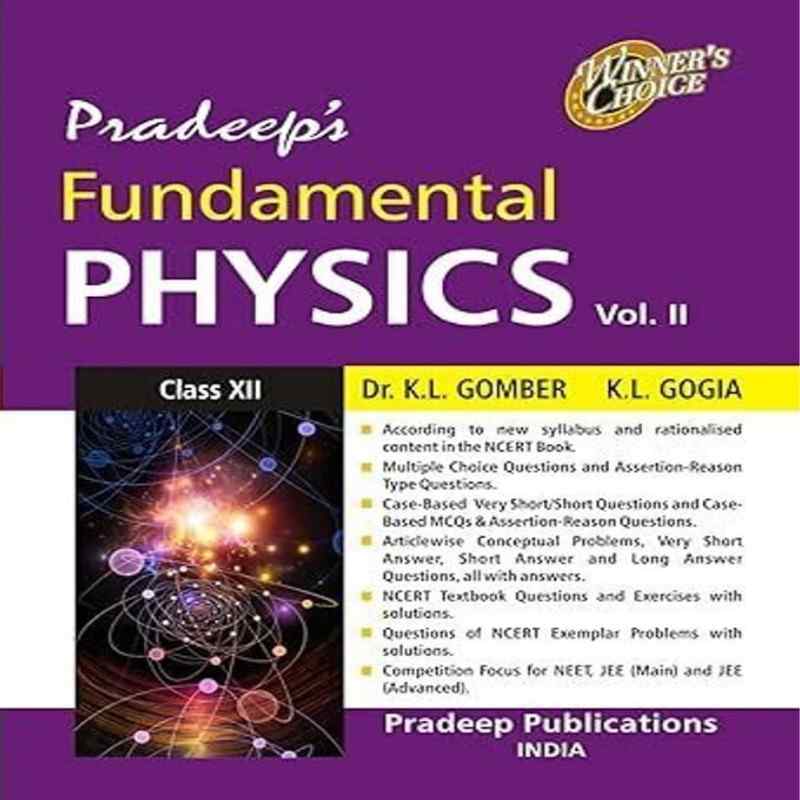 Pradeep’s Science Physics Volume 2 Class 12 CBSE | Concept-Based Textbook with Numericals | Pradeep Publications