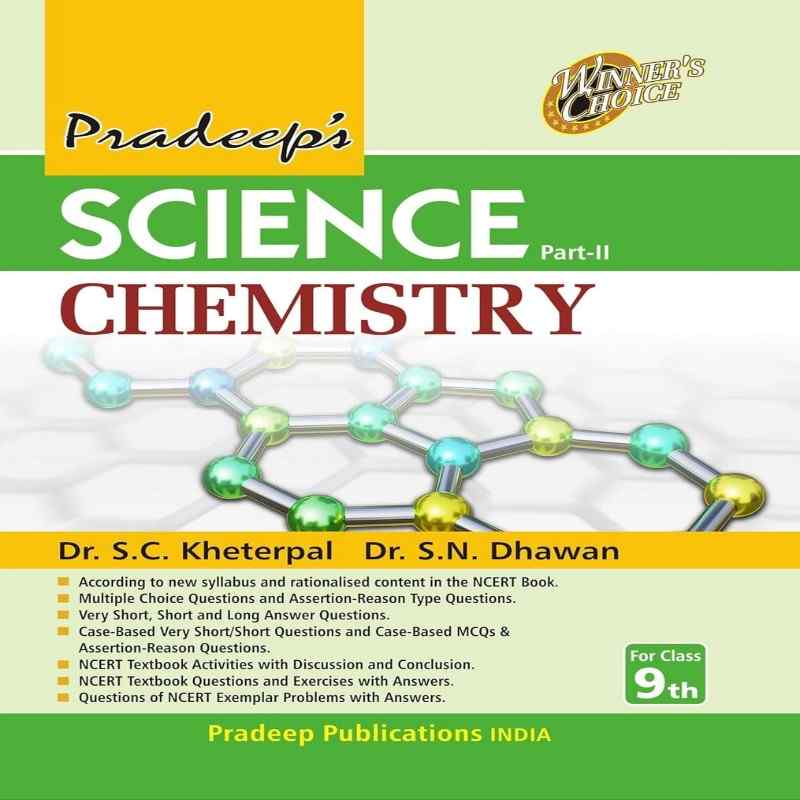 Pradeep’s Science Chemistry Part 2 Class 9 CBSE | Concept-Based Textbook with Numericals | Pradeep Publications