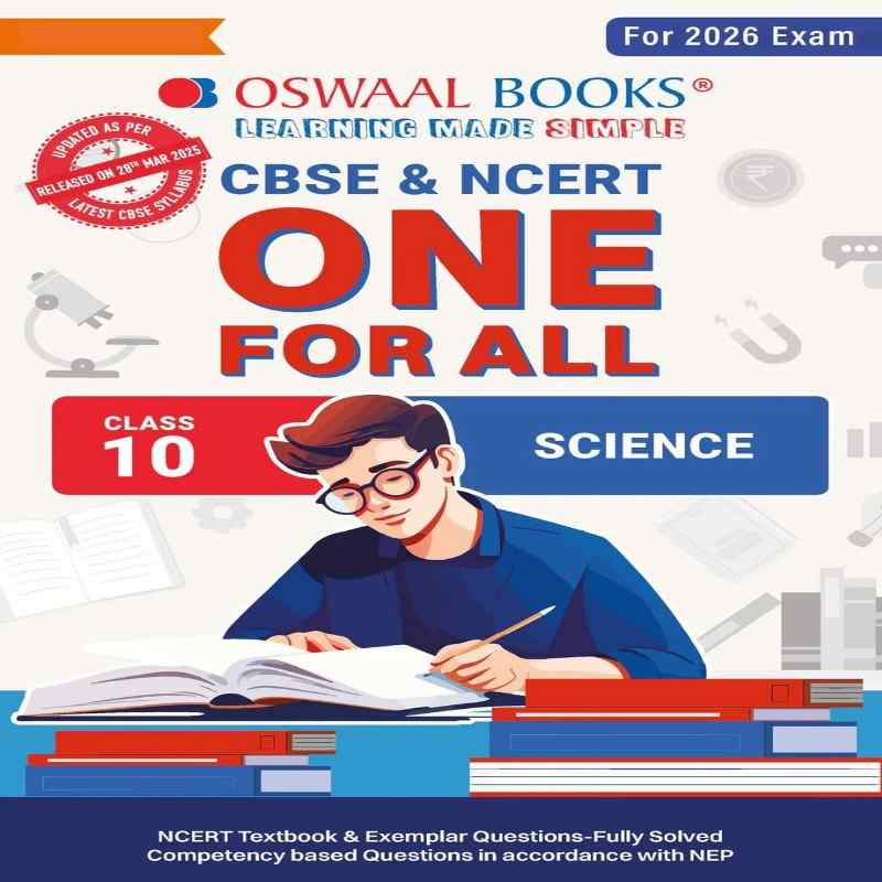 Oswaal Science Question Bank Class 10 CBSE | Chapter-wise & Topic-wise Solved Papers