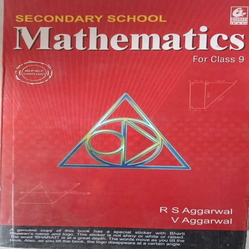 R.S. Aggarwal Secondary School Mathematics for Class 9 (CBSE) – Latest Edition | Complete Practice & Concept Book | Paperback