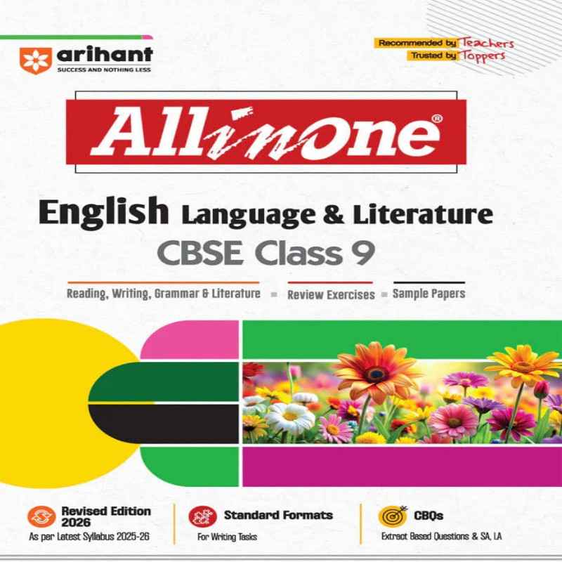 Arihant All-in-One English Language & Literature Class 9 | CBSE Exam Guide | Latest Edition