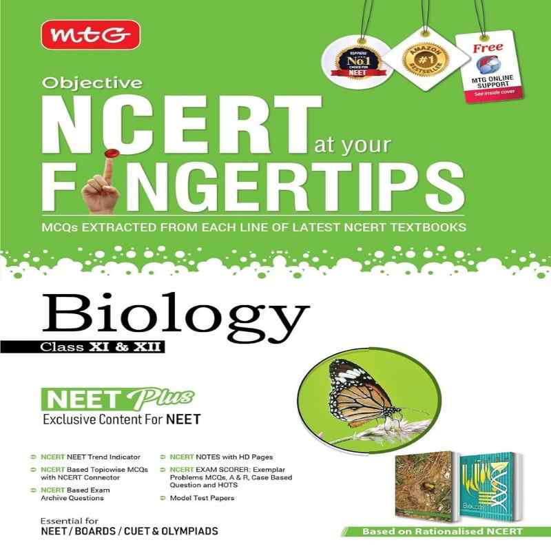 MTG Objective NCERT at Your Fingertips Biology for NEET | NCERT Based MCQ Practice Book