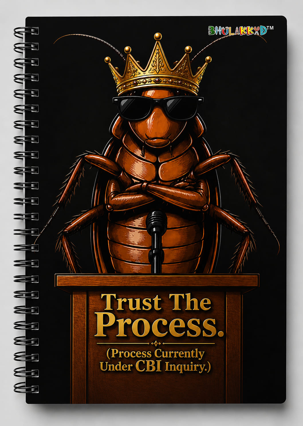 Cockroach Spiral notebook for Gen Z