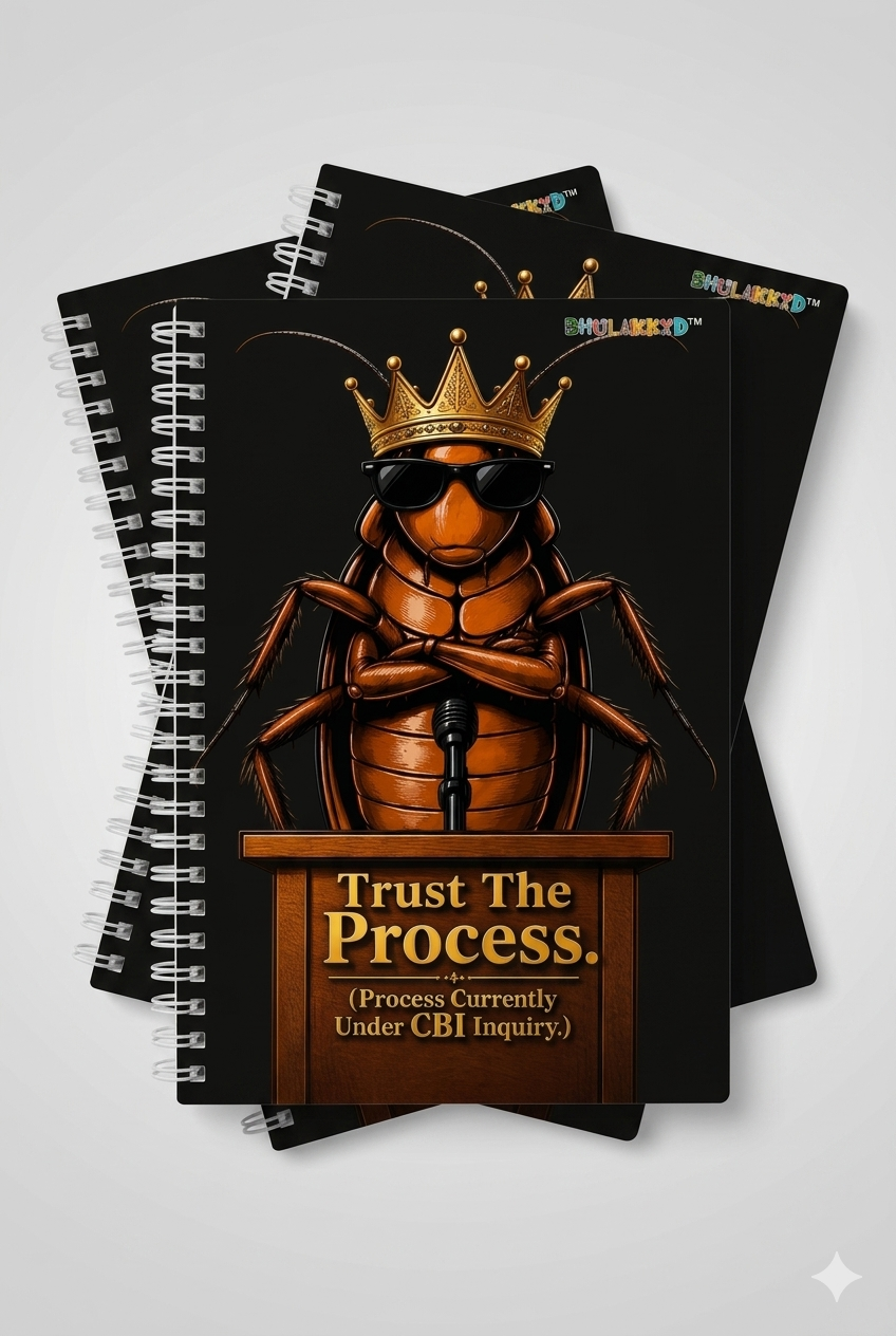 Cockroach Spiral notebook for Gen Z-Pack of 3